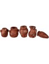 Set de accesorios para belén 5 ánforas de terracota cm 2-2,5 h.