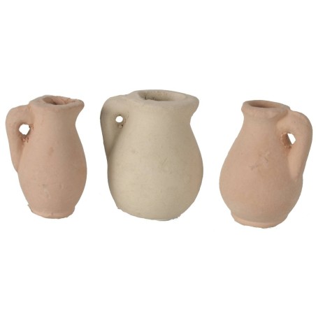 Set of 6 terracotta amphorae cm 1,9-2,6 h.