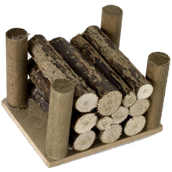 Legna accatastata cm 6,2x5x4,3 h. Mondo Presepi