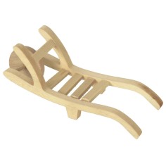 Carretilla de madera cm 12x4,3x4 h Mundo Pesebres 2