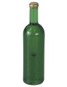 Juego de 2 botellas verdes de 3,7 cm de altura