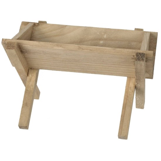 Mangiatoia in legno cm 10x6,5x6,2 h Mondo Presepi