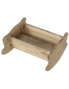 Culla in legno cm 5x4,6x2,4 h Mondo Presepi