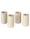 Set 4 bicchieri in legno ø 0,7x1,2 cm Mondo Presepi