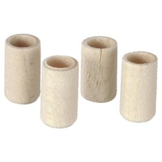 Set 4 bicchieri in legno ø 0,7x1,2 cm Mondo Presepi 2