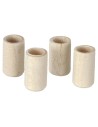 Set 4 bicchieri in legno ø 0,7x1,2 cm Mondo Presepi