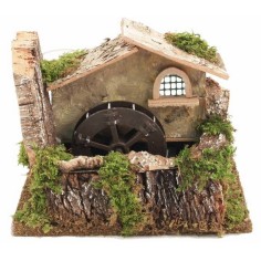 Water mill with house