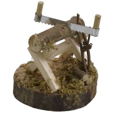 Ambientazione per boscaiolo cm 6,5x6x6,5 h Mondo Presepi