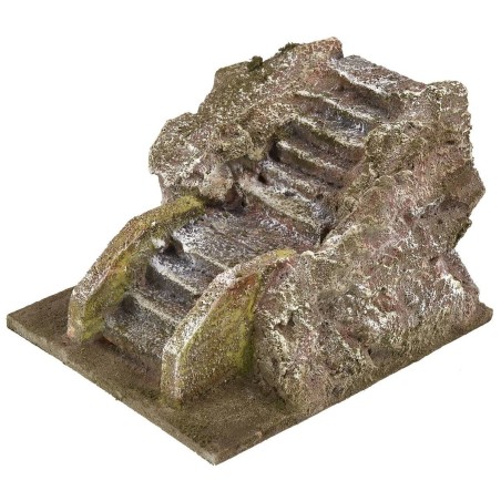 Escalera para Belén de 9x12x7 cm de altura para figuras de 6 cm