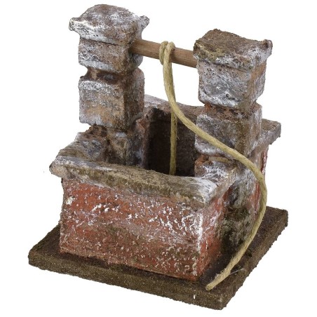 Pozo para pesebre de 6x6x7 cm de altura para estatuas de 6 cm