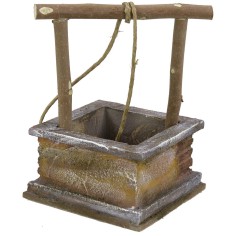 Pozo para belén de 11x11,5x16 cm de altura para figuras de 12 cm Mundo