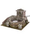 Fuente circular con escala de 26x26x18 cm de altura para