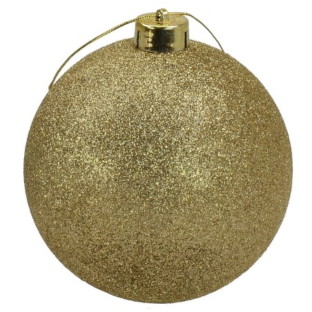 Conjunto de 3 bolas doradas brillantes ø 12 cm para árbol de Navidad Mondo