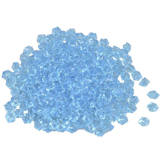 Sobre de granillo de gemas medianas color celeste 150 gr