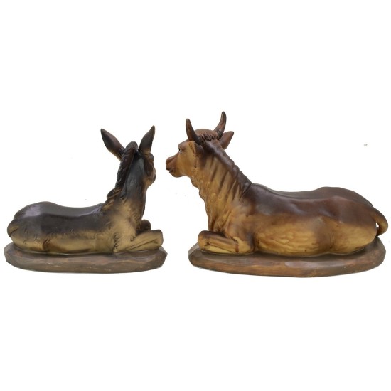 Ox and donkey for 20-30 cm statues in resin