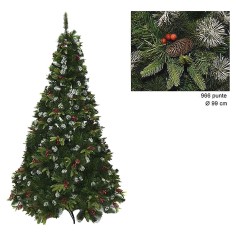 Albero di Natale Dalia 180 cm rami 996 Mondo Presepi