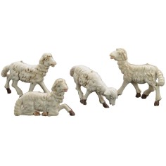 Set of 4 sheep for statues of 8-10 cm