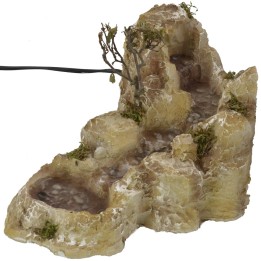Ruscello con lago in resina presepe funzionante cm 31x20x15,5 h.