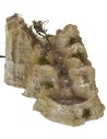 Stream with lake in resin, working nativity scene cm 31x20x15,5