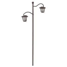 Double anthracite street lamp cm 17,5 h