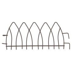 Ringhiera in metallo antracite con ganci cm 16,3x7 h Mondo 2