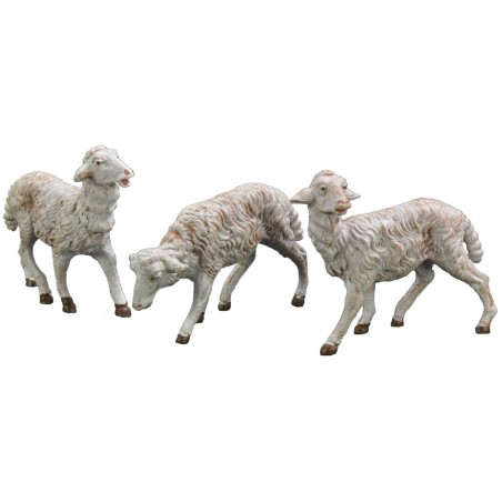 Conjunto de 3 ovejas para estatuas de 19 cm Fontanini