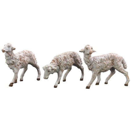 Juego de 3 ovejas para estatuas de 19 cm Fontanini Mundo Pesebres