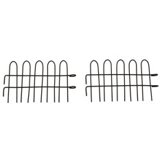 Modular black metal railing cm 9.5x6 h 2