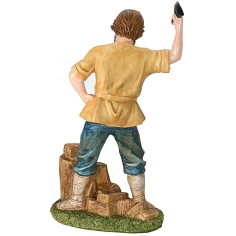 Woodcutter cm 27 in resin 2