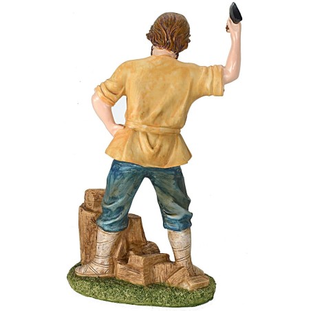 Woodcutter cm 27 in resin