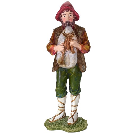 Bagpiper 27 cm in resin