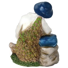 Shepherd resting series 27 cm in resin 2
