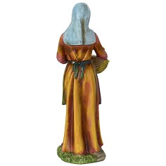 Mujer con cesta de 27 cm en resina Mundo Pesebres 2