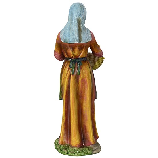 Donna con cesto cm 27 in resina Mondo Presepi
