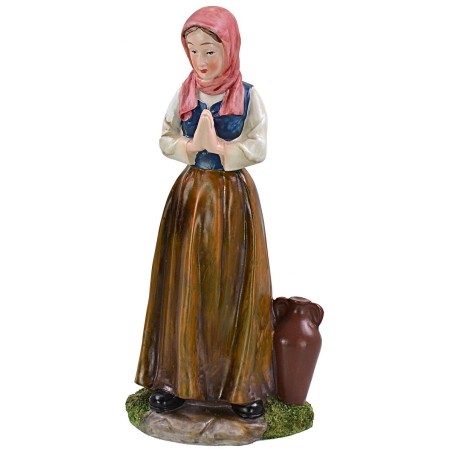 Donna adorante cm 27 in resina Mondo Presepi