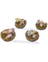 Nest with birds - assorted colors -NU32
