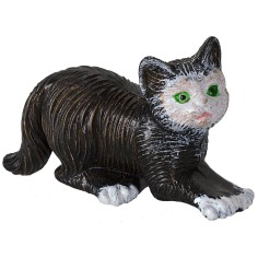 Gatto marrone in pvc Mondo Presepi 2