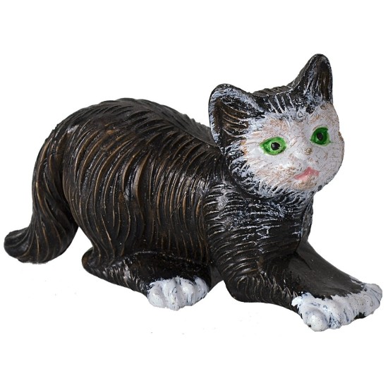 Gatto marrone in pvc Mondo Presepi