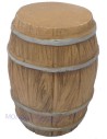 Barril en resina efecto madera - Tres tamaños disponibles