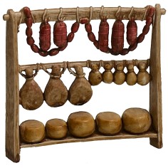 Puesto del charcutero cm 9x2,2x8,1 h para estatuas 6 cm Landi