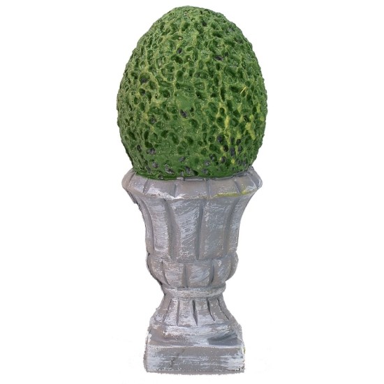 Vase with resin bush cm 2,4x5,9 h.