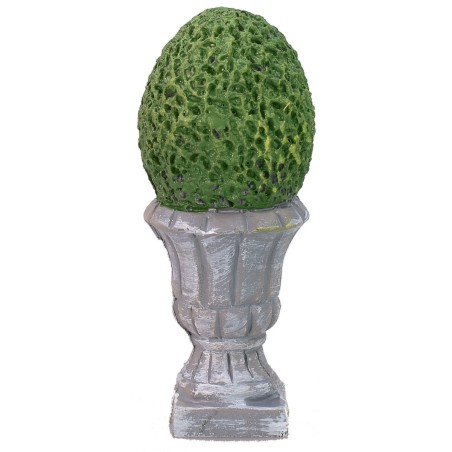 Vase with resin bush cm 2,4x5,9 h.