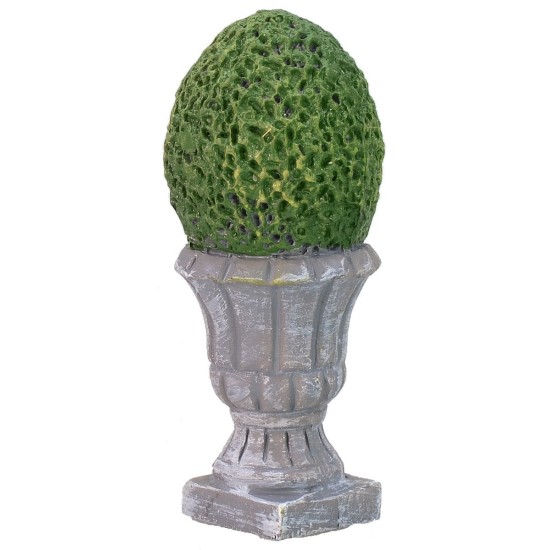 Vase with resin bush cm 2,4x5,9 h.