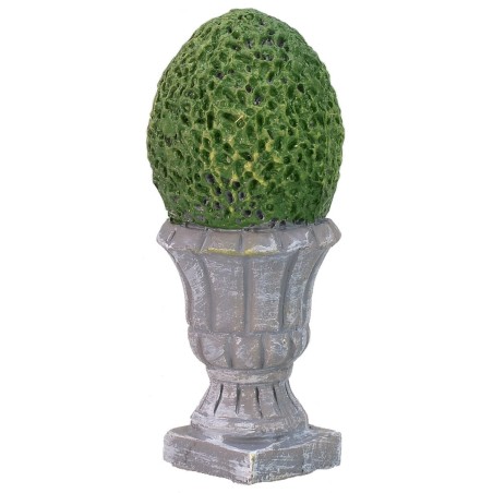 Vase with resin bush cm 2,4x5,9 h.