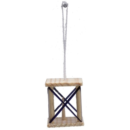 Wooden lantern 2x2x2.5 cm h