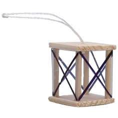 Lanterna in legno cm 2x2x2,5 h Mondo Presepi