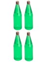 Set of 4 light green bottles cm 3,4 h