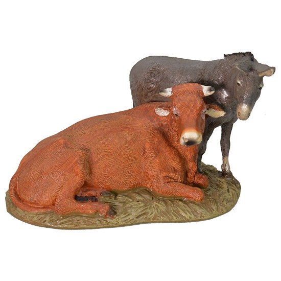 Palestinian Nativity in painted resin 12 cm Landi economic