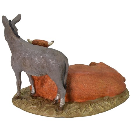 Natività Palestinese in resina dipinta 12 cm serie economica