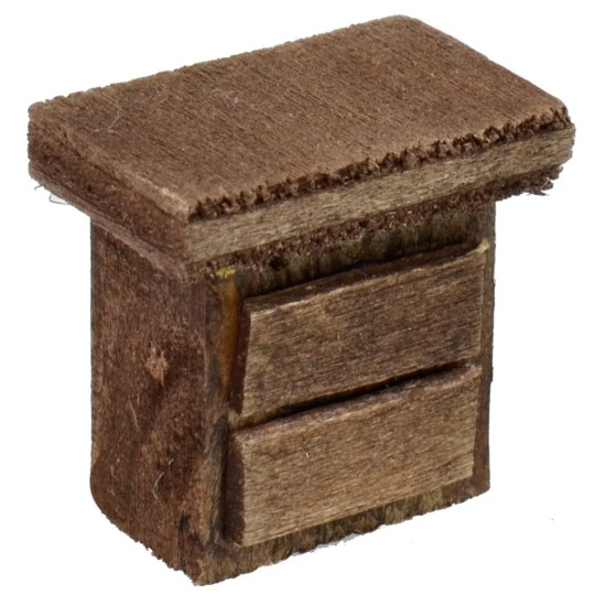 Wooden bedside table 2x1.5x2 cm h.